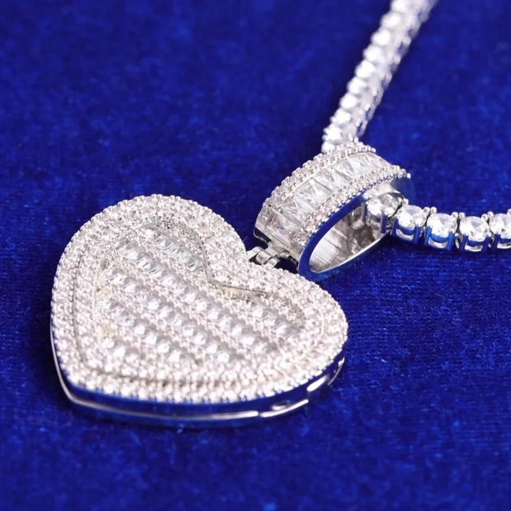 Silver Heart 18 Inch necklace